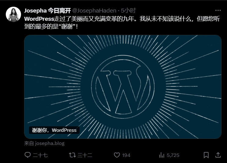 159 人主动离职WordPress 社区插图