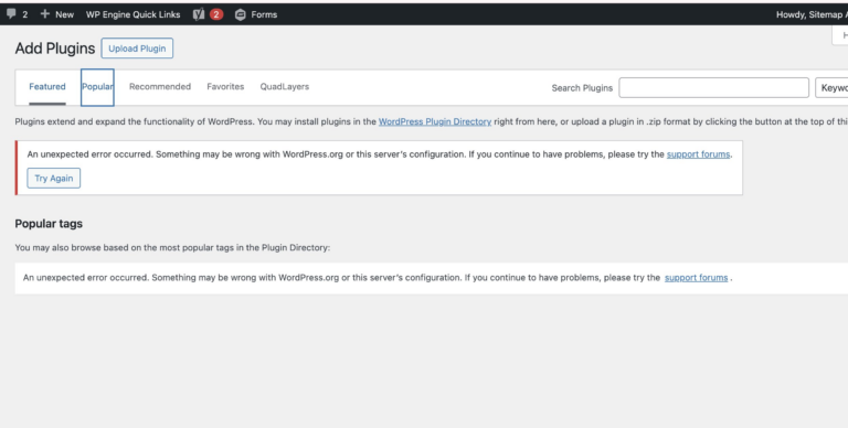 WP Engine 被 WordPress禁止访问插图1