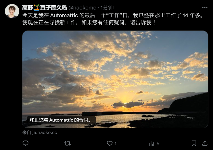 159 人主动离职WordPress 社区插图2